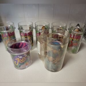 Vintage Joe Cool camel drinking glasses set